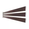 Element rectangular pentru gard, Rufster, dimensiune 80x20 mm, grosime 0.50 mm, finisaj mat structurat, culoare maro RAL8017MS, lungime variabila