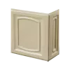 Element teracota colt medalion (mare) model Ecaterina culoare crem efect pentru constructie sobe de incalzit