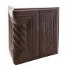 Element teracota colt medalion (mare) model stejar culoare wenge pentru constructie sobe de incalzit