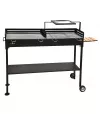 Gratar de otel, lemn/carbune, FM Grill Premium R, dimensiune 116 x 30 cm