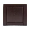 Intrerupator dublu Walnut stejar.I.Anemon