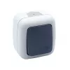 Intrerupator revenire aplicat gri IP54