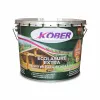 Lac / lazura 3 in 1 pentru lemn, Kober Ecolasure Extra, pe baza de apa, interior / exterior, ambalare 10 L, culoare stejar inchis