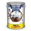 Lac lucios ultra-rezistent pentru lemn exterior/interior, Oskar Yacht 3 in 1, incolor, ambalare 5 L