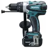 Masina de gaurit cu percutie Makita DHP458RFJ, 18V, 91 Nm, 2 acumulatori