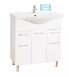 Mobilier Baie MDF + Lavoar Seria 153, 75 cm, alb