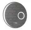 Oglinda cu iluminare LED, funcție dezaburire, ceas, termometru si lupa, MD5, D80 cm