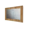 Oglinda cu rama din MDF, dimensiuni 1000 x 700 mm, culoare lemn auriu