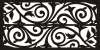 Panou decorativ din tabla otel debitat laser M039.003 grosime 3 mm dimensiune 1000x2000 mm