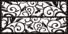 Panou decorativ din tabla otel debitat laser M042.003 grosime 3 mm dimensiune 1000x2000 mm