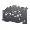 Panou decorativ din tabla otel debitat laser si teava TRS sudata, model M091 ARCO LXX, grosime 3 mm dimensiune 1000x2000 mm