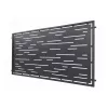 Panou decorativ din tabla otel debitat laser si teava TRS sudata, model M129 LXX, grosime 3 mm dimensiune 1000x2000 mm