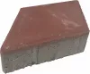 Pavele vibropresate din beton format 34 x 20 cm grosime 6 cm SYMM 23 culoare rosu