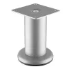 Picior rotund mobila CL004, argint satinat, diametru 42 mm, lungime 50 mm