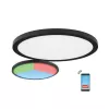 Plafoniera LED, smart, dimabila,rotunda, Nebula, putere 18 W, culoare neagra, Klausen KL151081