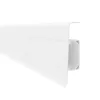 Plinta parchet PVC Vilo Esquero 601, canal cablu, alb, 2500 x 66.6 x 21.9 mm