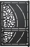 Poarta mica din tabla de otel debitat laser si teava TRS sudata, model M204 LXX, grosime 3 mm dimensiune 1000x1600 mm