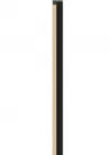 Profil de finisare stanga pentru panou LINERIO S-LINE NATUR BLACK STRIPES, 2650 x 36 mm