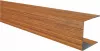 Profil U pentru gard tip jaluzea, grosime tabla 0,45 mm, stejar auriu, lungime 1,25 m