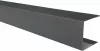 Profil U pentru gard tip jaluzea, grosime tabla 0,50 mm, RAL 7024MS, gri-grafit mat structurat, lungime 2 m