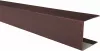 Profil U pentru gard tip jaluzea, grosime tabla 0,50 mm, RAL 8017MS, maro mat structurat, lungime 2 m