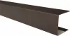 Profil U pentru gard tip jaluzea, grosime tabla 0,50 mm, RAL 8019MS, maro-grafit mat structurat, lungime 1,25 m