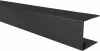 Profil U pentru jaluzea de gard Rufster ZT125, grosime tabla 0,50 mm, dimensiuni 30 x 40 mm, RAL 9005 MS, negru mat structurat, lungime variabila, vopsit pe ambele fete