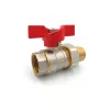 Robinet cu bila+olandez dimensiuni 1/2 filet I-E culoare crom
