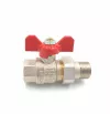 Robinet Tiemme cu bila+olandez dimensiuni1/2 filet I-E culoare crom
