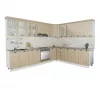 Set bucatarie colt MDF Square, 300x250 cm, fag