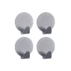 Set cuier rotund 4 buc, inox, fixare prin lipire, AWD02091335
