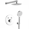 Set de dus incastrat, Volumo BAV 00TP, cu baterie termostatica