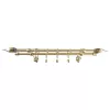 Set galerie metalica 16 mm dubla 200 cm auriu antic