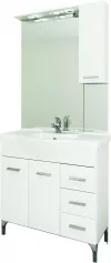 Set mobilier baie Smart alb 85 cm 835/811 3 piese