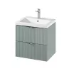 Set mobilier baie suspendat C148 Tirso 60 Fiord S801-544 + lavoar ceramic Como 60