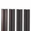 Sipca pentru gard model V1 marca Rufster, grosime 0,45 mm, finisaj maro-grafit RAL 8019 MS M2P3 vopsit pe ambele parti, lungime variabila