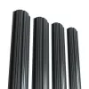 Sipca pentru gard Rufster, grosime 0.5 mm, culoare neagra RAL 9005 M2P3, inaltime 1,5 m, vopsita pe ambele parti