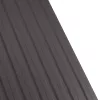 Tabla cutata Rufster R12F Eco 0,45 mm grosime 8019 MS maro-grafit mat structurat 1.2 m 1 m