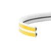 Tesa garnitura de etanseizare profil D, culoare alba, dimensiune 9 x 4 mm, ambalare 2 x 50 m