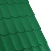 Tigla metalica Rufster Aqua 3D Premium 0,5 mm&nbsp;grosime 6005 MS verde mat structurat 2.2 m