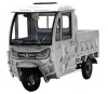 Triciclu electric cargo EvoTools TRCCB1500, 1500 W, 3 viteze, argintiu