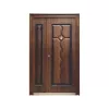 Usa metalica dubla 002, deschidere dreapta, dimensiune 120 x 205 cm, grosime 7 cm, culoare stejar auriu