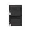 Usa pentru soba Leo monobloc neagra  475x295 mm 660064