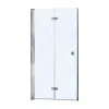 Usa plianta SANOFLEX DUET CROM M1290FL, 90 cm, grosime sticla 6 mm