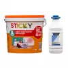 Vopsea lavabila pentru interior, Sticky A Klass,antimucegai, culoare alba, amorsa 4 L cadou