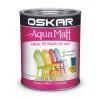 Vopsea pe baza de apa, Oskar Aqua Matt rosu 0.6 L