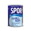 Vopsea pentru lemn, metal si sticla, Spor Totall Paint, pentru interior si exterior, pe baza de apa, ambalare 0,6 L, culoare Anthracite