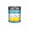 Vopsea pentru lemn / metal/zidarie, Oskar Aqua Lucios, interior / exterior, pe baza de apa,culoare alb pur, ambalare 2.5 L