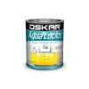 Vopsea pentru lemn / metal/zidarie, Oskar Aqua Lucios, interior / exterior, pe baza de apa,culoare gri nordic, ambalare 2.5 L