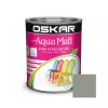 Vopsea pentru lemn si metal Oskar Aqua Matt, culoare gri scandinav, ambalare 0.6 L
